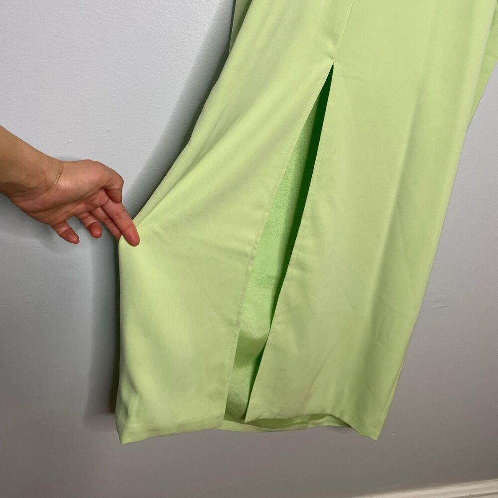 Yellow the Label Remington Dress in Pea Green - Picture 9 of 11